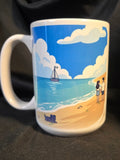 Beach Walk 15 ounce mug