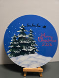 Merry Christmas 2026 8" Metal Sign