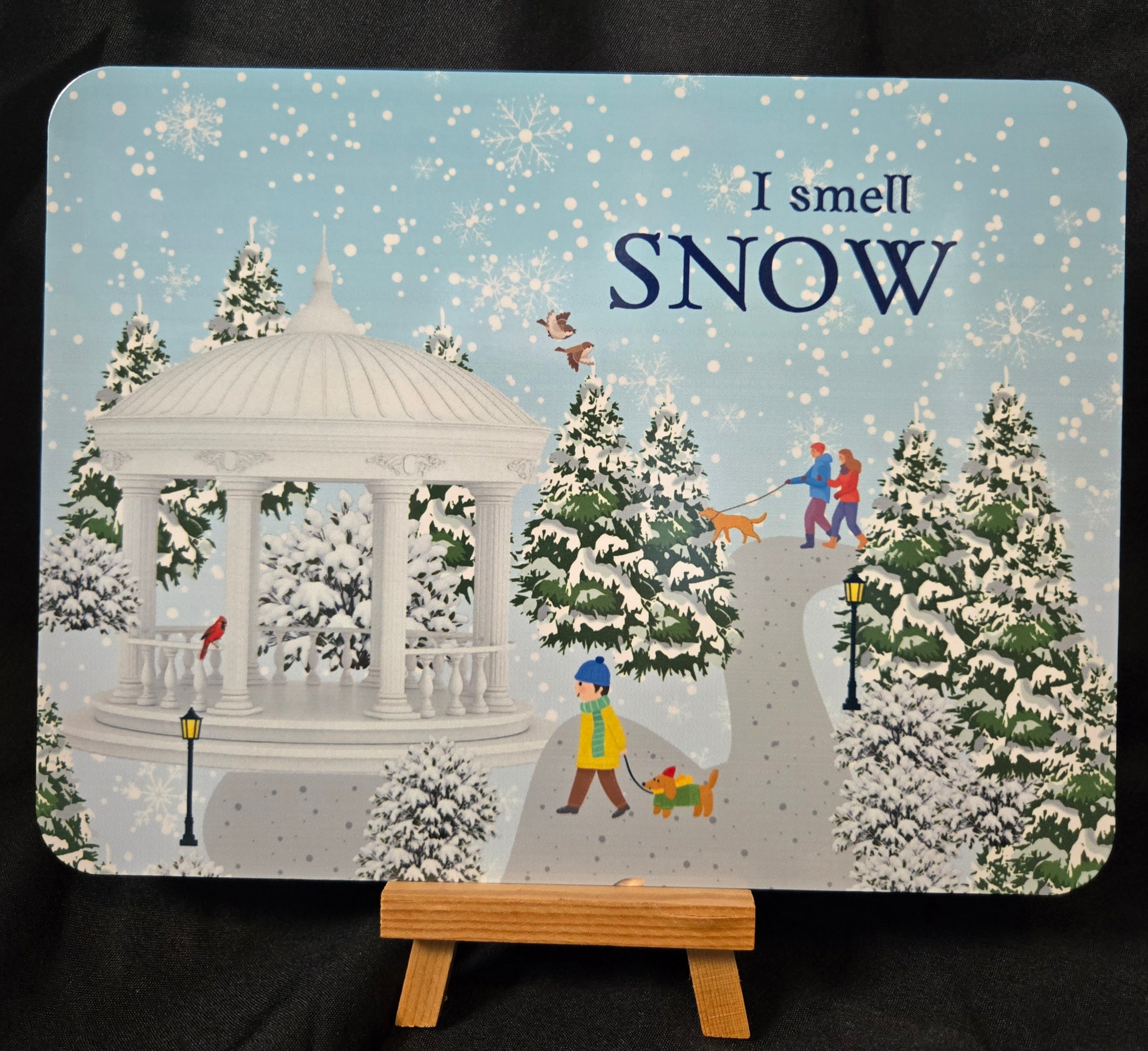 I Smell Snow 8"x 6" Metal Sign