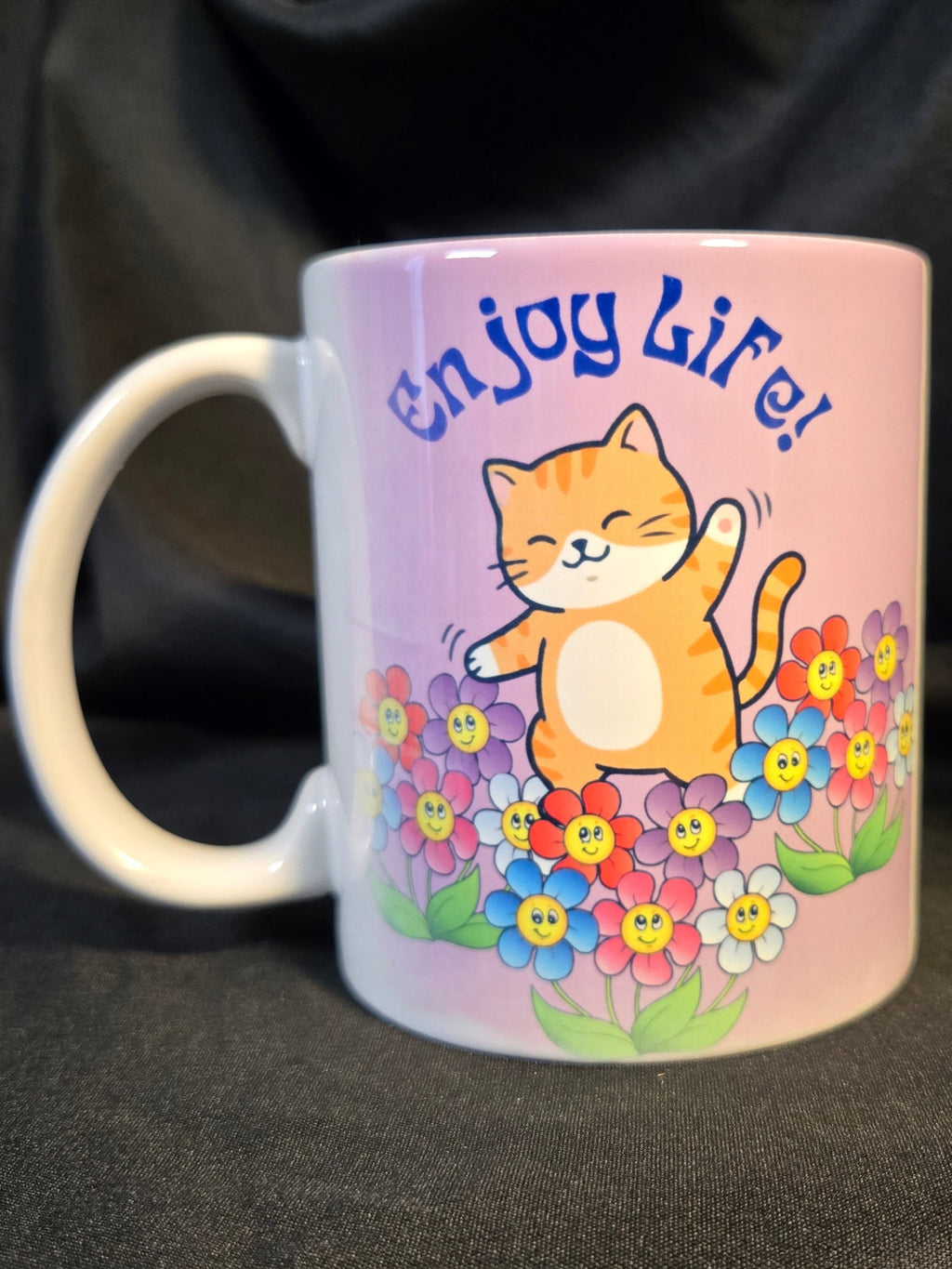 Enjoy Life! Cat  11 Ounce mug
