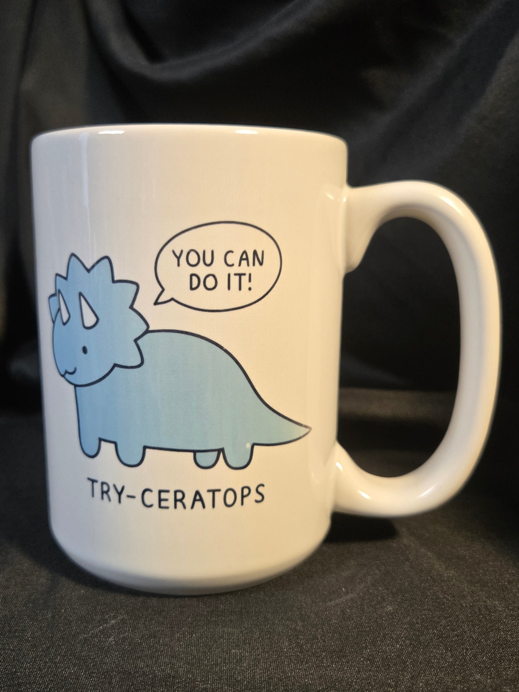 Try-Ceratops 15 ounce mug