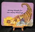Giving Thanks 8"x 6" Metal Sign