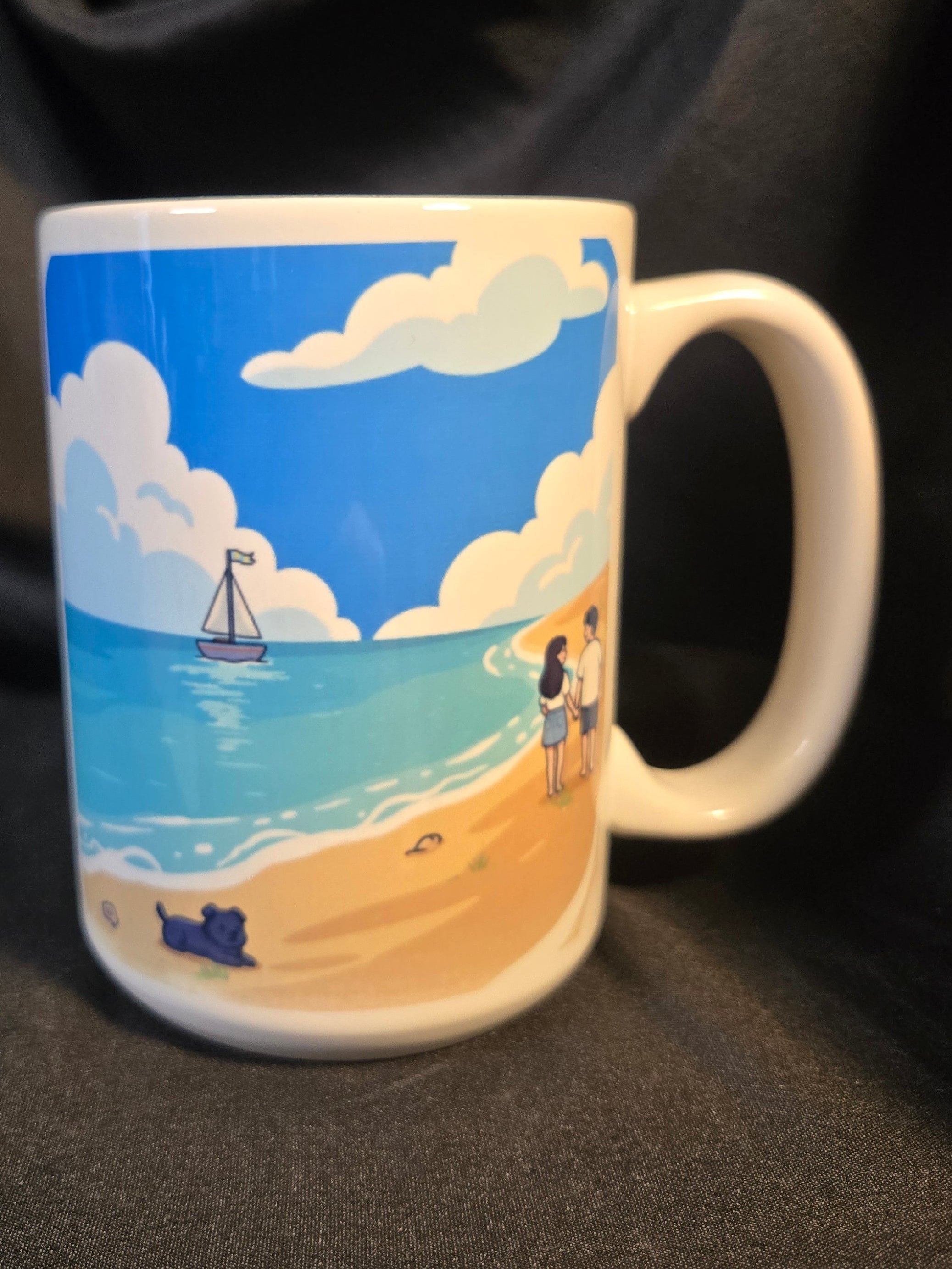 Beach Walk 15 ounce mug