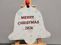 Snowflake Bell Shaped Metal Ornament